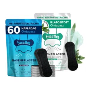 Breethy orrtapasz csomag - 60 db illatmentes és 30 db eukaliptuszos
